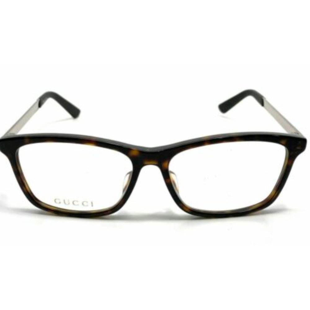 Gucci Men's Havana Rectangle Eyeglasses! - Picture 2 of 4
